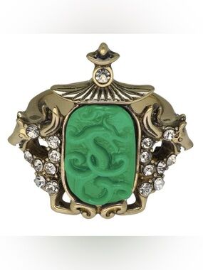 Heidi Daus Collective Wisdom Ring Crystal Resin Chinoise Size 9